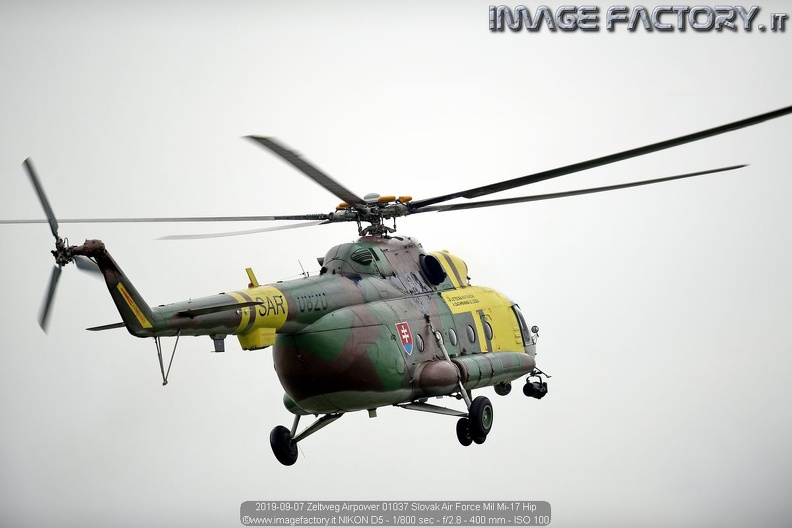 2019-09-07 Zeltweg Airpower 01037 Slovak Air Force Mil Mi-17 Hip.jpg